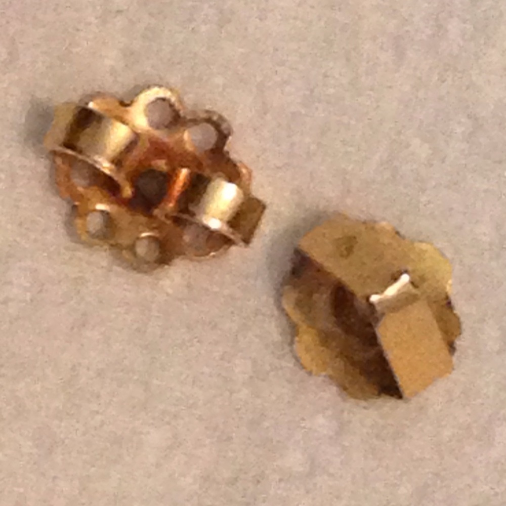 18k earrings backs.